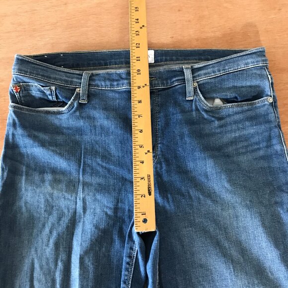 Hudson Mid Rise Ankle Natalie Super Skinny Jeans Women 32 Blue Preppy Stretch - Picture 8 of 12